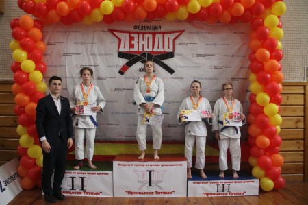 Юные дзюдоистки стали призерами соревнований "Принцесса Татами"