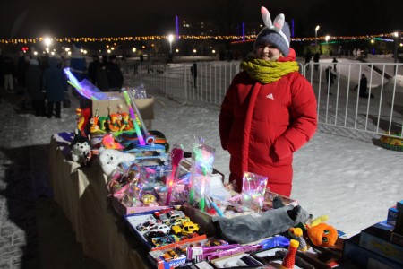 В экопарке открылся елочный городок