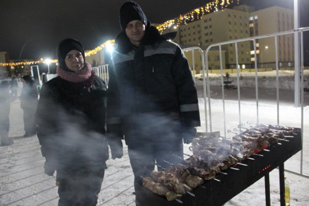 В экопарке открылся елочный городок