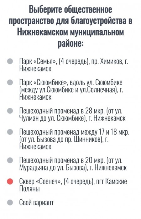 Прими участие в голосовании за общественное пространство в 2026 году