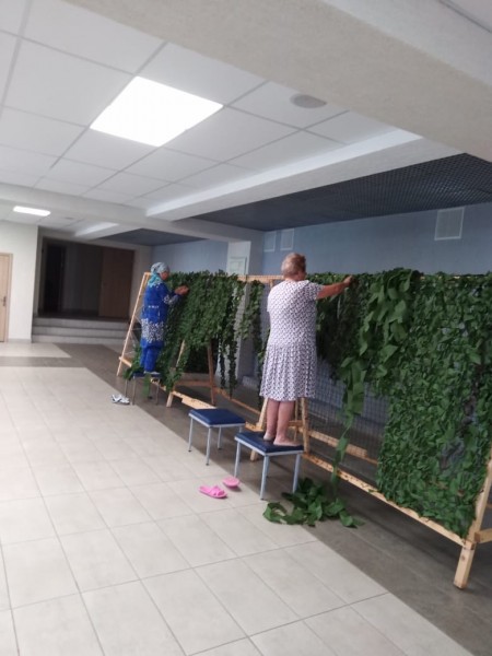 Воспитанники ВПЛ "Зарница" приняли участие в плетении маскировочных сетей