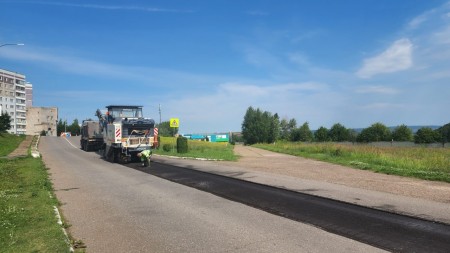 В Камских Полянах идет капитальный ремонт дорог